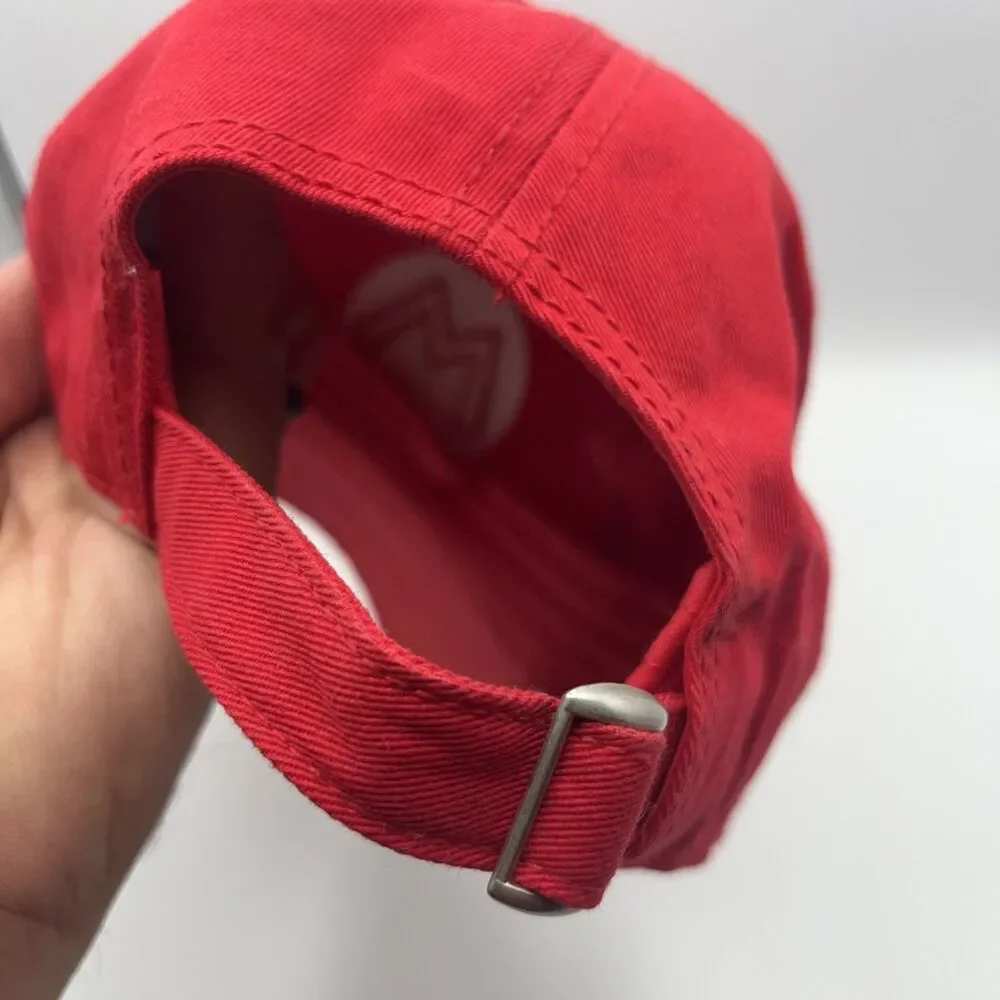 The Super Mario Bros Movie Hat Red Adjustable Ball Cap Snapback Nintendo